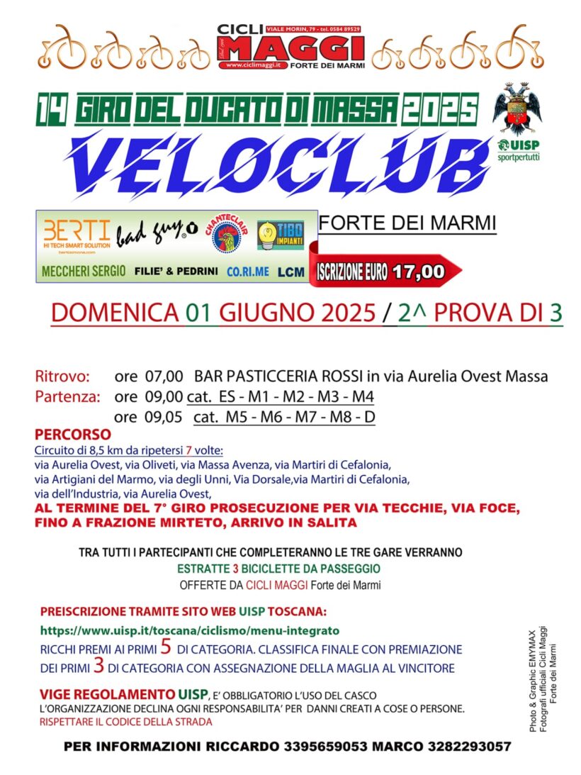 2° PROVA GIRO DEL DUCATO DI MASSA