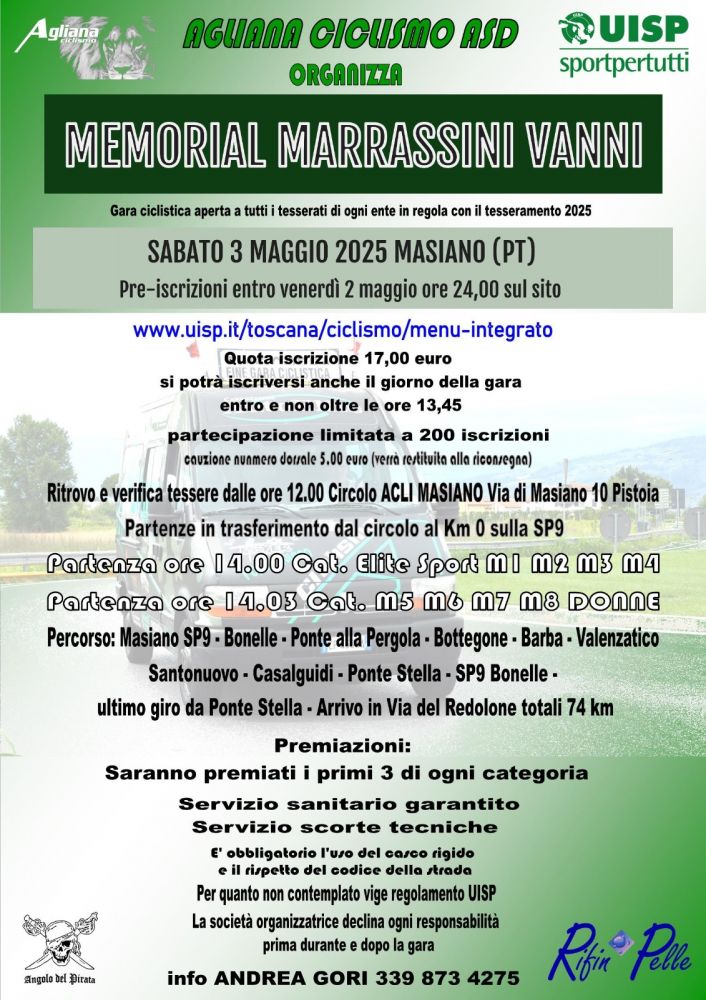 AGLIANA CICLISMO