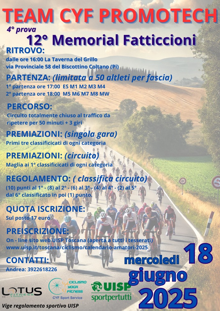 4° PROVA MEMORIAL FATTICCIONI